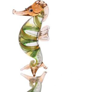 Handmade Seahorse Art Art Glass Blown Sea Animal Figurine